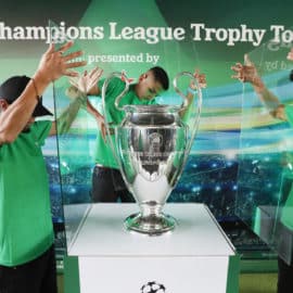 Tour de la 'Champions' por Colombia: Estrellas del fútbol acompañan el recorrido