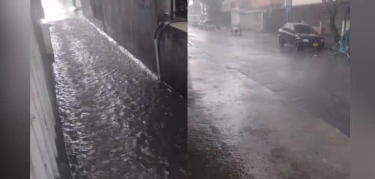 Se registran intensas lluvias en algunos sectores de Cali; saque un paraguas