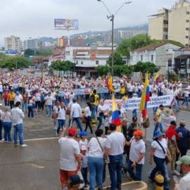 Así se vivieron en Cali las marchas contra el Gobierno Petro