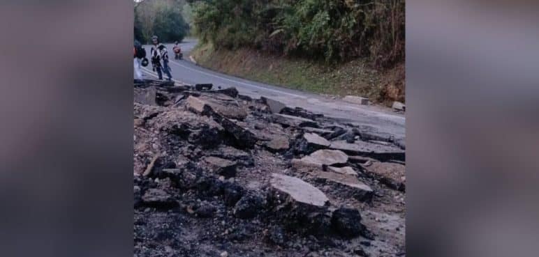 Se registró una explosión sobre la vía Panamericana entre Popayán y Cali