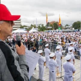 Controversia: Abuchean al ministro de Defensa durante discurso en Bogotá